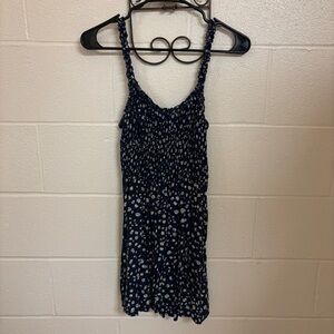 J for Justify navy blue floral mini dress with daisies